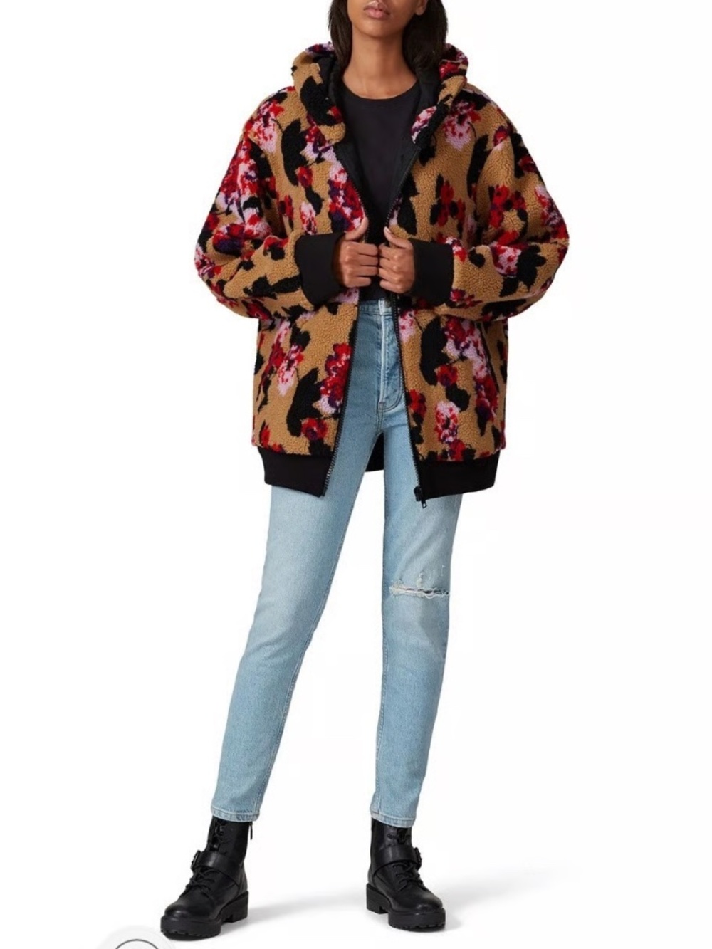 MSGM Guibinno Fleece Hoodie Jacket IT 46